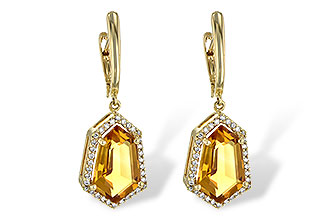 L244-74128: EARR 3.80 TW CITRINE 4.05 TGW