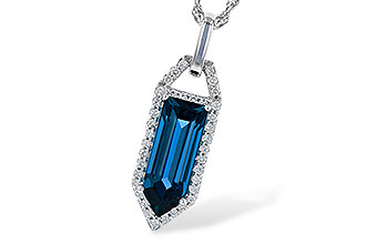 G327-47728: NECK 2.95 LONDON BLUE TOPAZ 3.12 TGW