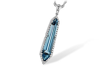 B244-73238: NECK 3.47 LONDON BLUE TOPAZ 3.70 TGW