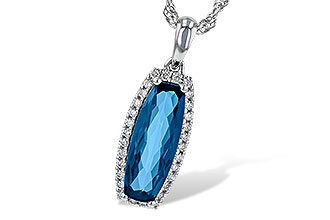 L244-80455: NECK 1.58 LONDON BLUE TOPAZ 1.70 TGW