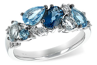 A243-82356: LDS RG 2.05 BLUE TOPAZ 2.16 TGW