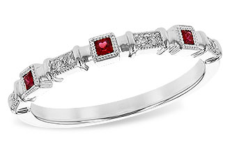 A244-80492: LDS WED RG .09 RUBY .14 TGW