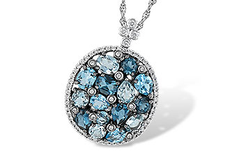 B242-04165: NECK 3.12 BLUE TOPAZ 3.41 TGW