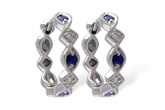 A055-64092: EARRINGS .20 SAPP .25 TGW