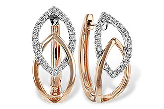 D243-89619: EARRING .25 TW (ROSE & WG)