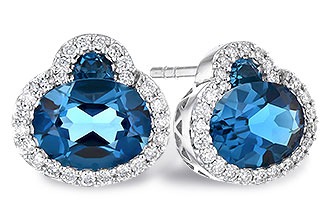 E327-52301: EARR 2.60 TW LONDON BLUE TOPAZ 2.81 TGW
