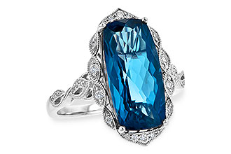 F244-74092: LDS RG 6.75 LONDON BLUE TOPAZ 6.90 TGW