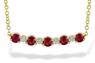 L244-81364: NECK .58 TW RUBY .70 TGW