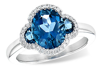 L244-78691: LDS RG 3.04 TW LONDON BLUE TOPAZ 3.20 TGW