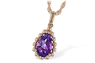 L243-85973: NECKLACE 1.06 CT AMETHYST