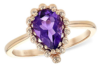 A243-85974: LDS RING 1.06 CT AMETHYST