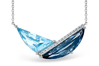 M327-48691: NECK 4.66 BLUE TOPAZ 4.75 TGW