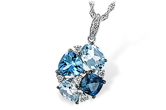 C243-83183: NECK 2.60 BLUE TOPAZ 2.70 TGW