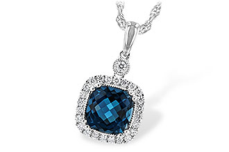 F243-83183: NECK 1.63 LONDON BLUE TOPAZ 1.80 TGW